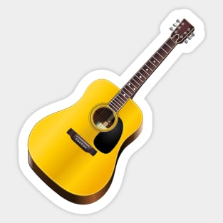 Acoustic Guitar Sticker